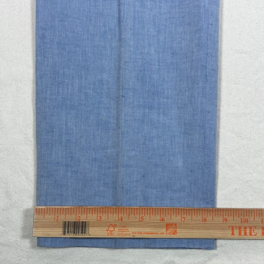J. Hilburn Mens Light Blue Linen Cotton Blend Tailored Dress Pants Size 33x32
